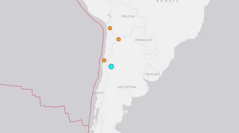 Terremoto de magnitude 5,7 atinge Argentina