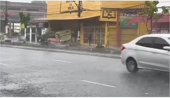 Alagamento e queda de árvores: Manaus registra 10 ocorrências durante chuva