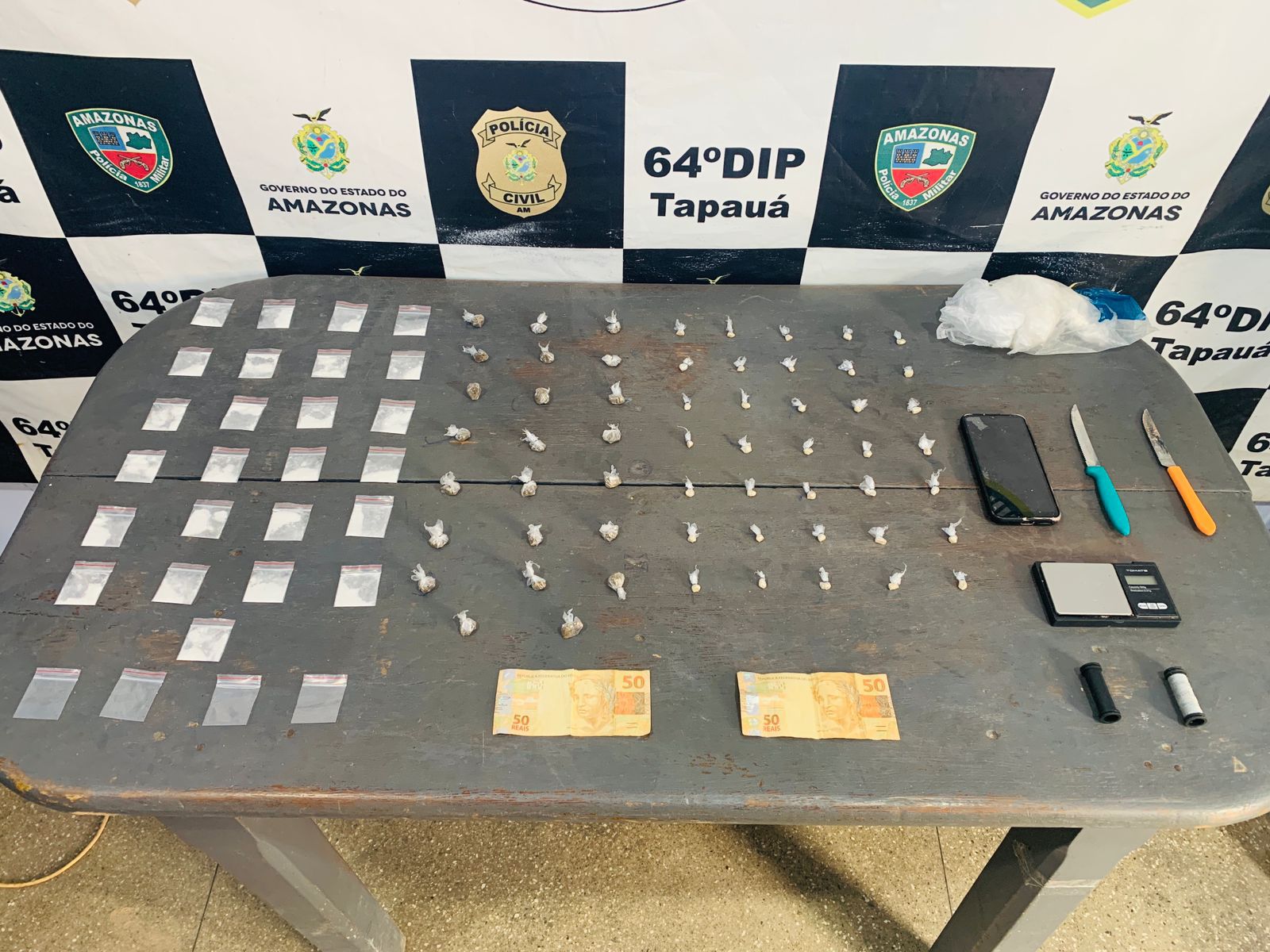 Homem é preso com drogas avaliadas em mais de R$ 3 mil em Japurá