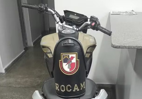 Moto usada por criminosos em assalto ao Manauara Shopping é apreendida