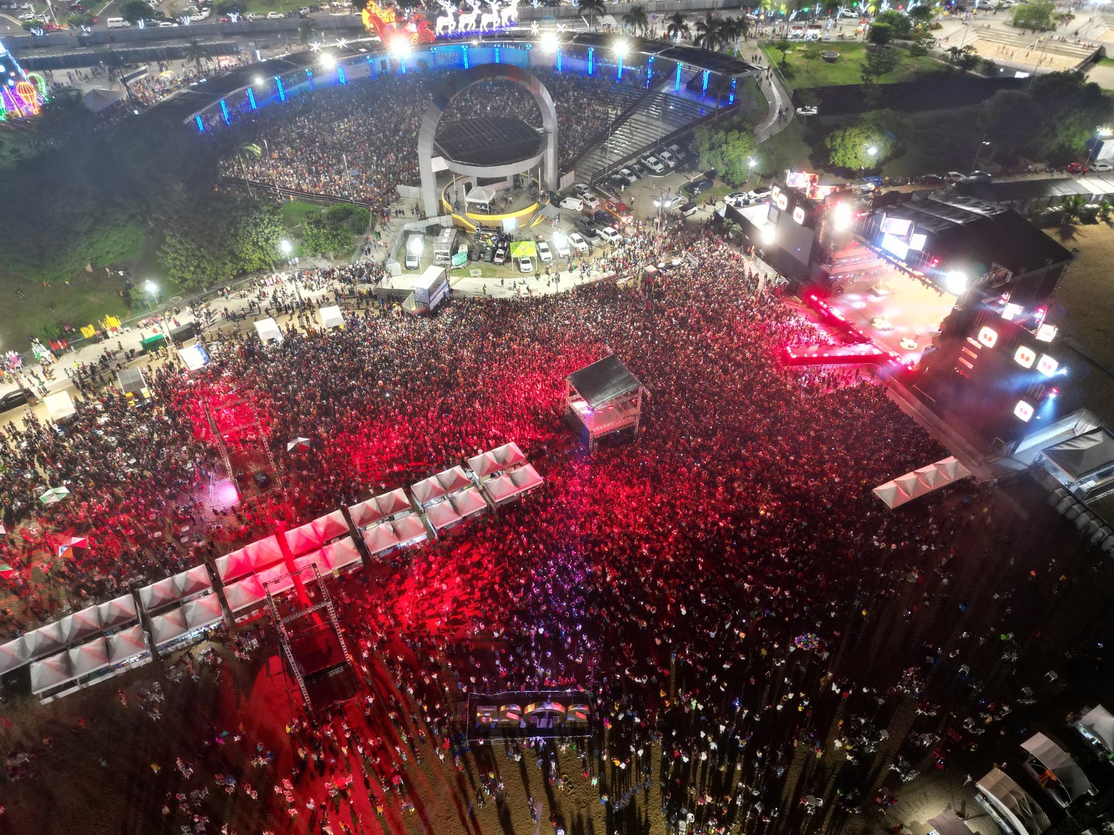 Confira horário das atrações nos 3 palcos do Réveillon em Manaus