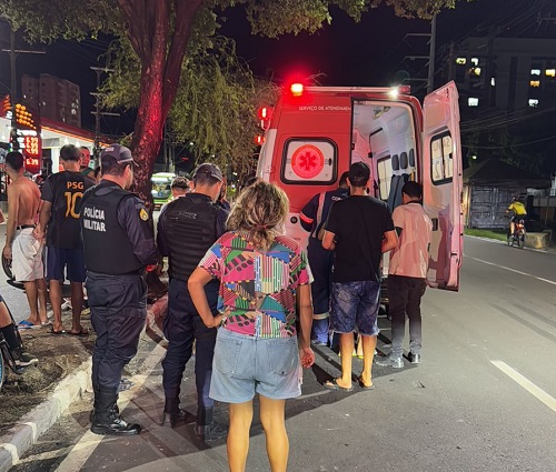 Homem é atropelado por motociclista na Ponta Negra