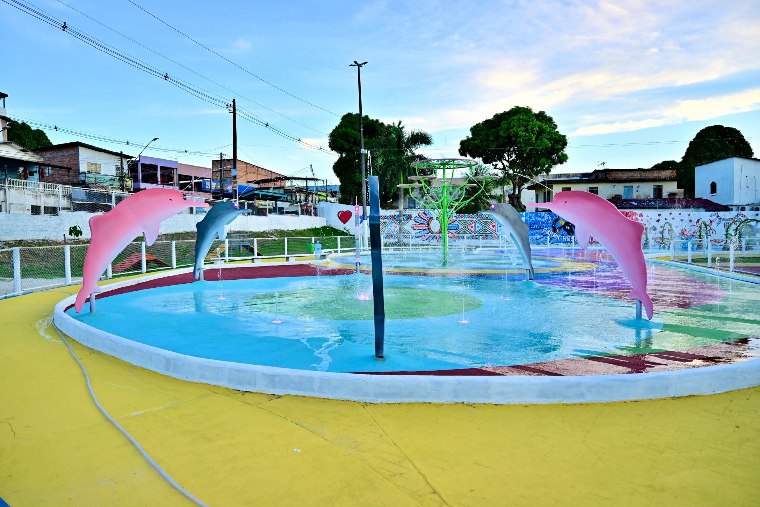 Praça molhada na lagoa da Compensa será entregue nesta quarta