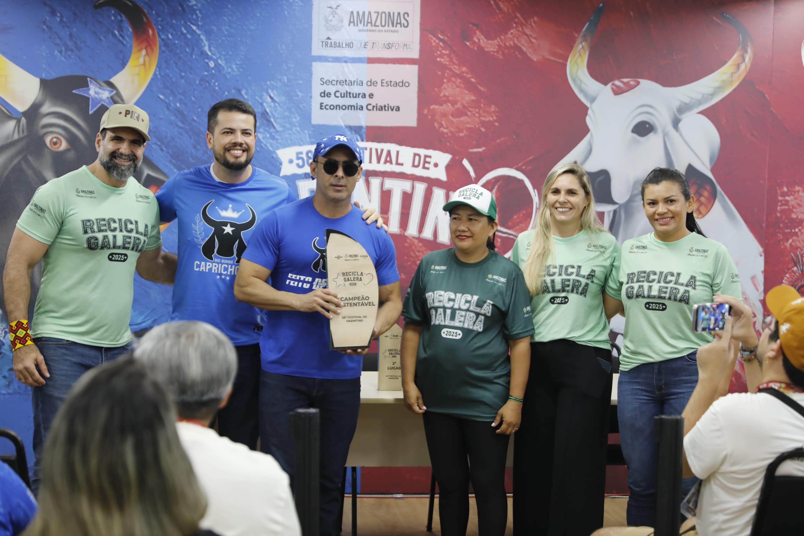 Caprichoso é Campeão Sustentável com 706,9 kg de resíduos reciclados
