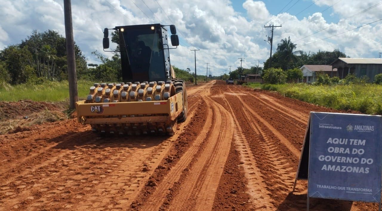 Obra para recuperação e pavimentação da estrada Codajás-Anori é retomada
