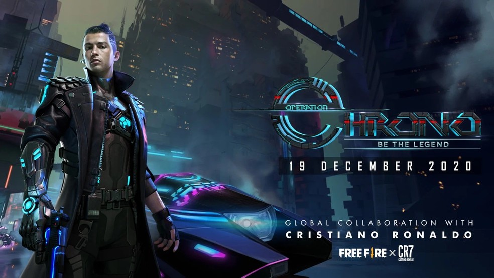 Free Fire tem novo evento futurista com Cristiano Ronaldo; saiba tudo