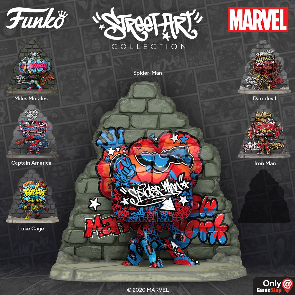 Superheróis da Marvel ganham sete colecionáveis Street Art; vem ver