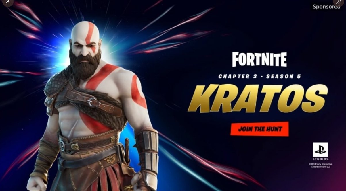 Kratos é o novo skin de Fortnite, Temporada 5; assista ao teaser