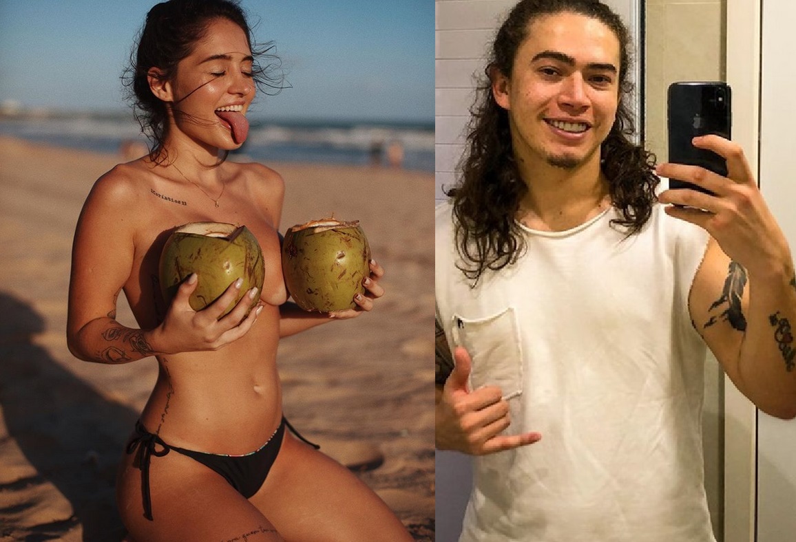 Ex de Vitão, Thaylise Pivato posa com seios de fora e leva curtida de Whindersson