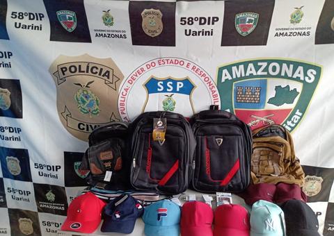 Homem é preso e adolescente apreendido com objetos furtados no Amazonas 
