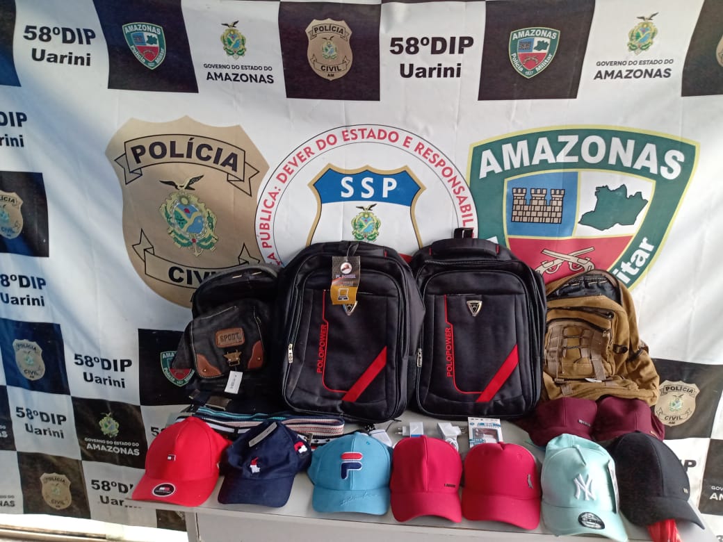 Homem é preso e adolescente apreendido com objetos furtados no Amazonas 