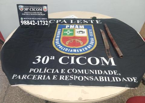 Homem ataca desafeto com terçadadas e é preso em Manaus 