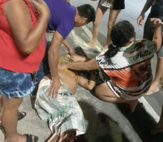 Em Manaus, homem tem perna quebrada ao ser atropelado por motociclista embriagado