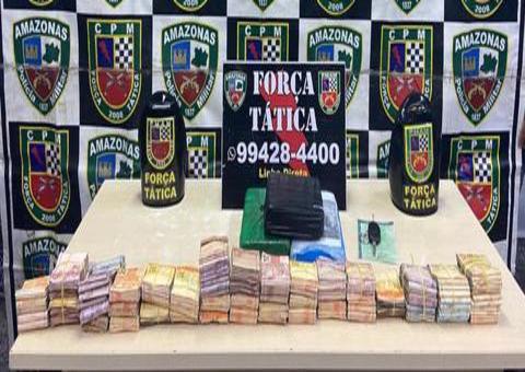 Traficante é preso com bolada em dinheiro em casa de forró em Manaus
