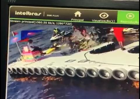 Vídeo: Homem ‘voa’ após jet ski explodir em Manaus