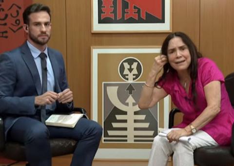 Jornalista que entrevistou Regina Duarte durante 'chilique' volta a ser alvo do SBT