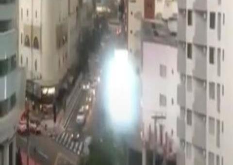 Ciclone ‘bomba’ causa verdadeira cena de destruição no Sul do Brasil