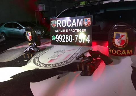 Armas de fogo e munições são apreendidas pela Rocam 