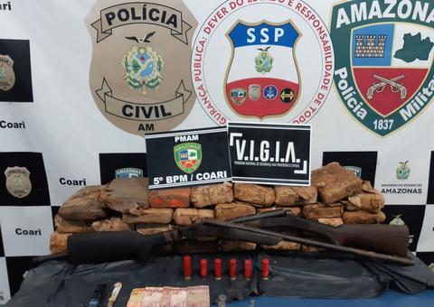 Grupo é detido e 32 kg de skunk são apreendidos em fazenda no Amazonas