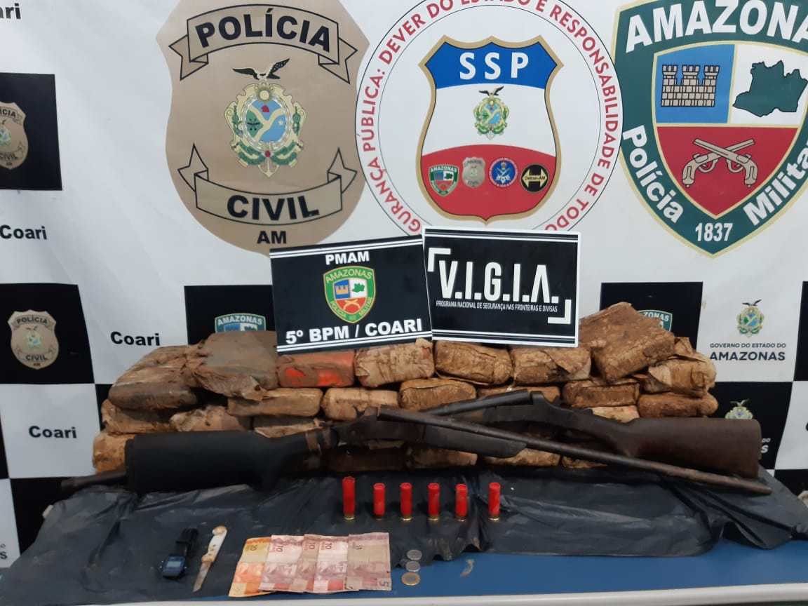 Grupo é detido e 32 kg de skunk são apreendidos em fazenda no Amazonas