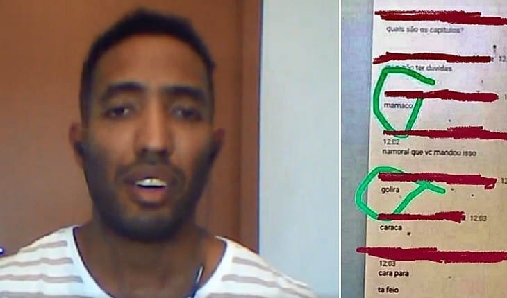 Professor de escola particular é alvo de ataque racista durante aula online 