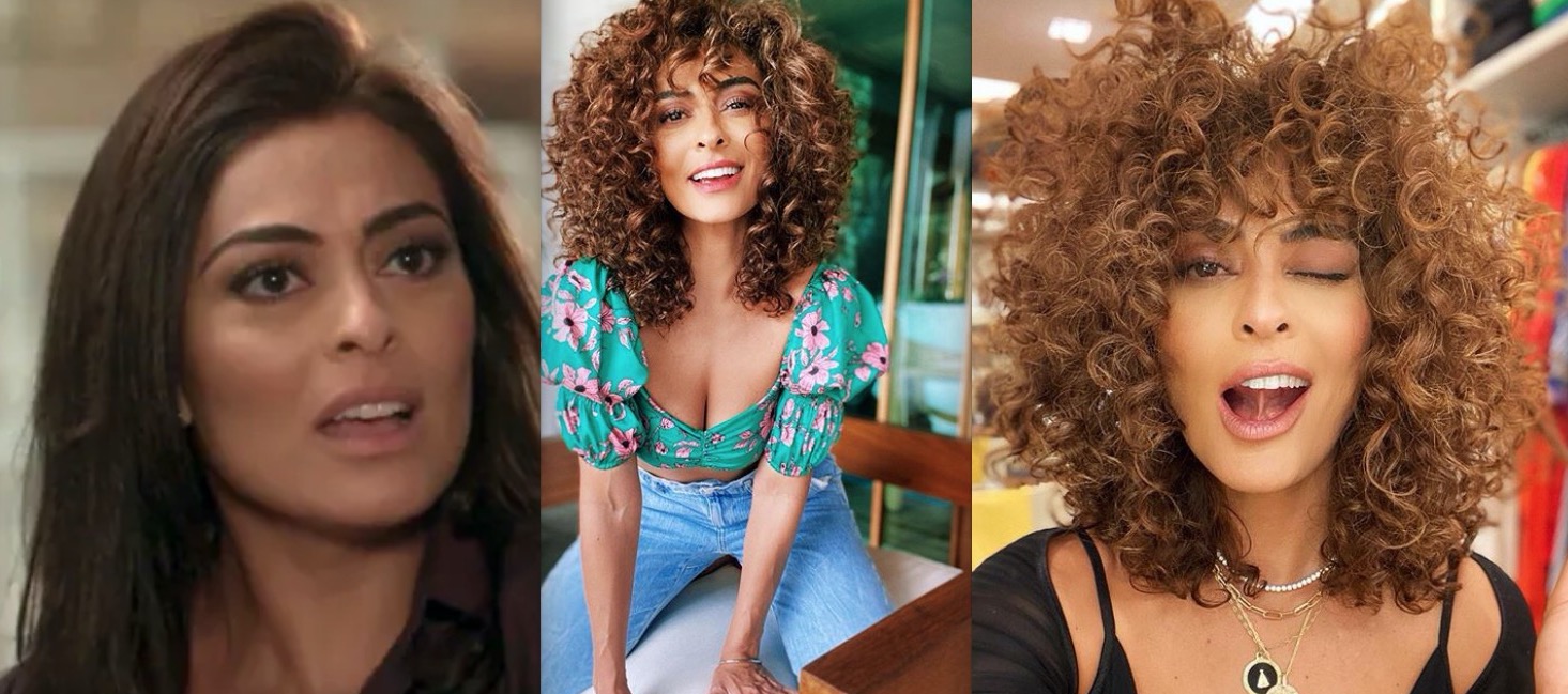 Juliana Paes mostra cabelo natural e comemora: 'agora posso ser eu'