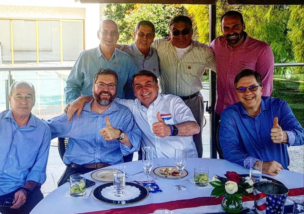 Bolsonaro e ministros comemoram dia da independência dos Estados Unidos