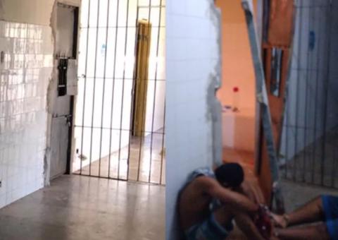 Presos com Covid-19 atacam policiais com foice durante fuga 