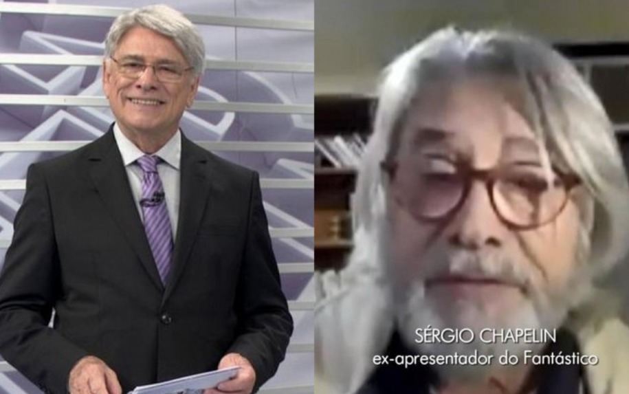 Aposentado da Globo, Sérgio Chapelin surge irreconhecível e choca internautas