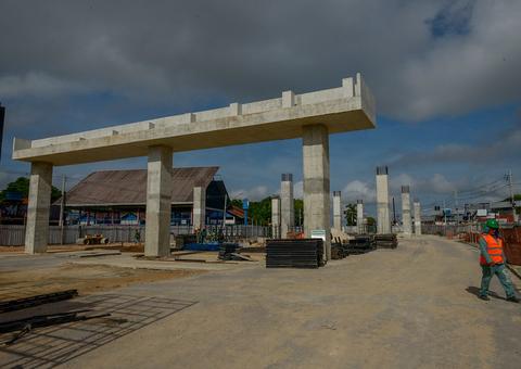 Complexo viário do Manoa avança 70% nas obras e deve ser entregue em outubro