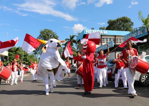 Doadores de sangue terão pocket show do Bumbá Garantido nesta sexta-feira