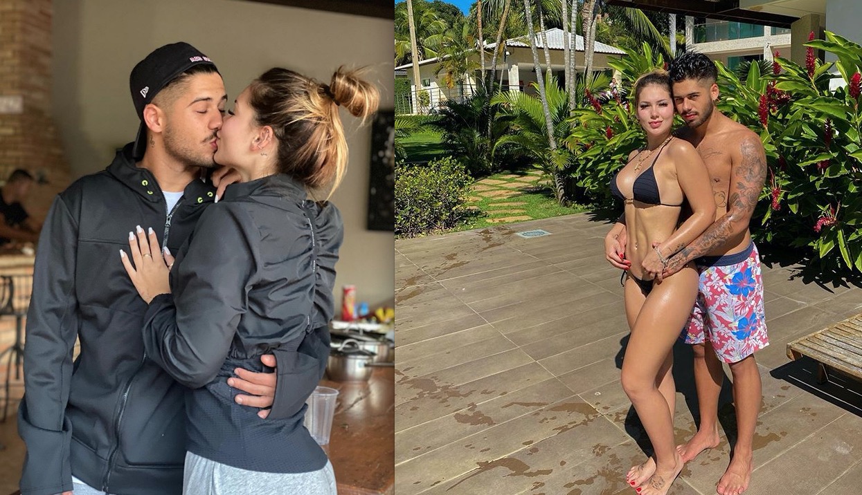 Zé Felipe e influencer assumem namoro com foto juntinhos em mansão