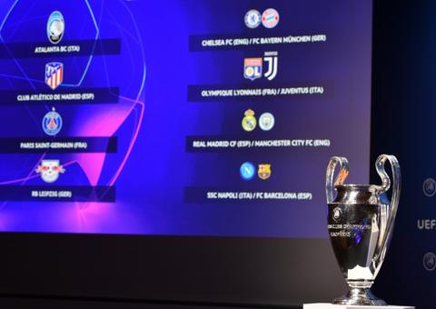 Quartas de final da Liga dos Campeões terá PSG contra Atalanta; veja outros confrontos