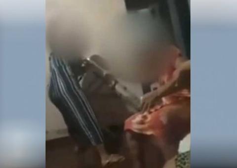 Vídeo mostra idosa de 90 anos sendo agredida pela própria neta 