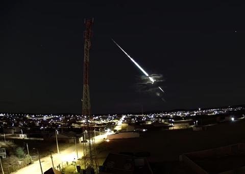 Meteoro brilhante é visto em cidades do nordeste; vídeo