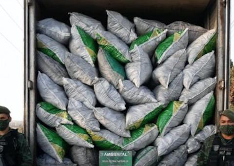 Caminhão com carvão vegetal ilegal é apreendido na AM-010	