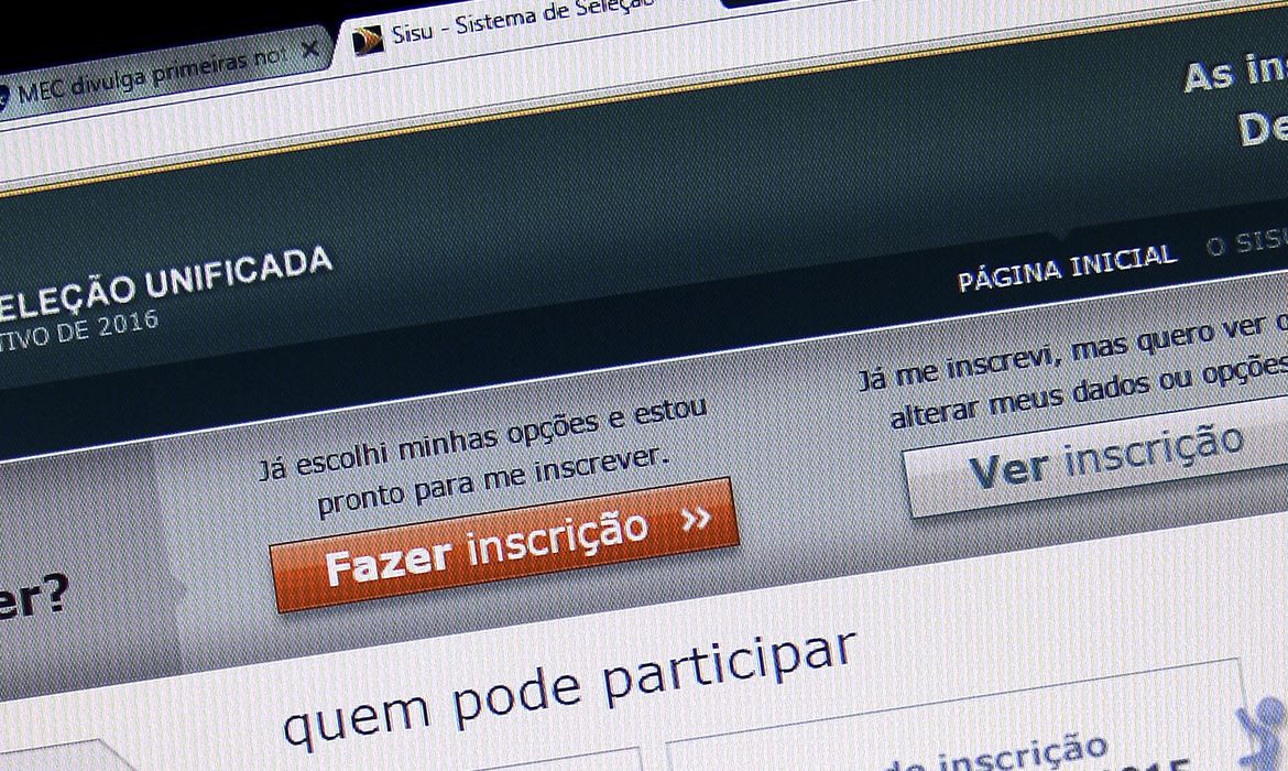 Matrículas pelo Sisu vão até a próxima terça-feira