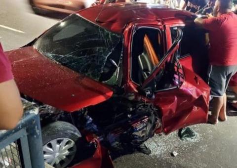 Homem morre em acidente violento em avenida de Manaus