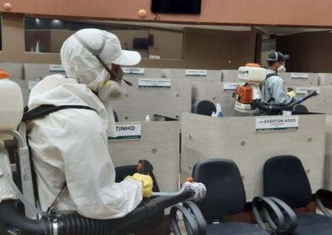 CMM é novamente sanitizada após três semanas de retorno das sessões presenciais 