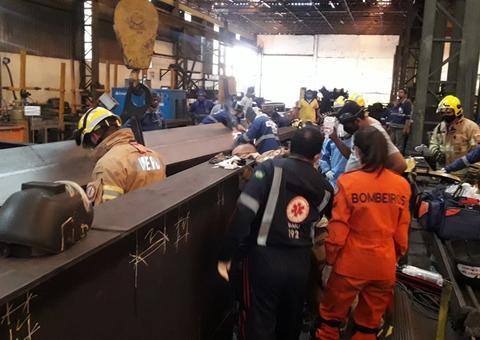 Homem morre ao ser esmagado por viga de 2 toneladas