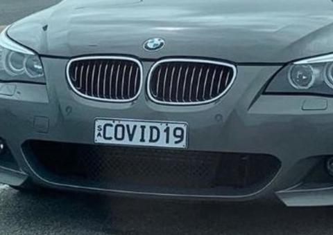 Carro de luxo com placa da Covid-19 é abandonado em aeroporto e intriga funcionários