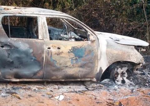 Corpo de ex-vereador é encontrado carbonizado em caminhonete