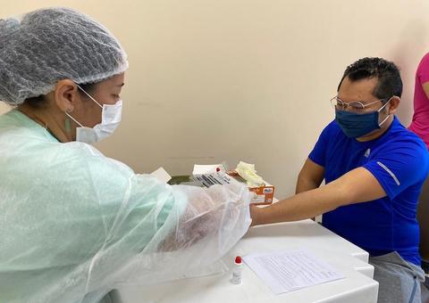 Testes para detecção de covid-19 são aplicados em servidores estaduais