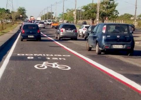 Implantação de ciclofaixas na zona Norte chega pela avenida das Torres