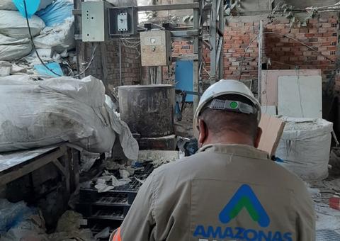 Furto de energia é flagrado em fábrica de reciclagem de Manaus 