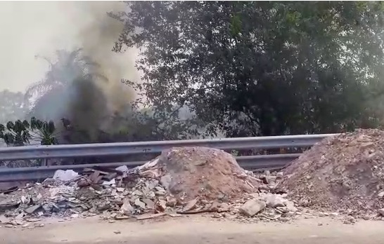 Incêndio atinge área de mata no São Raimundo