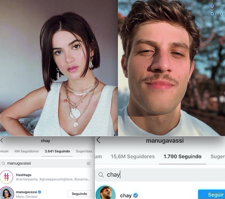 Manu Gavassi e Chay Suede se seguem no Instagram 6 anos após término polêmico
