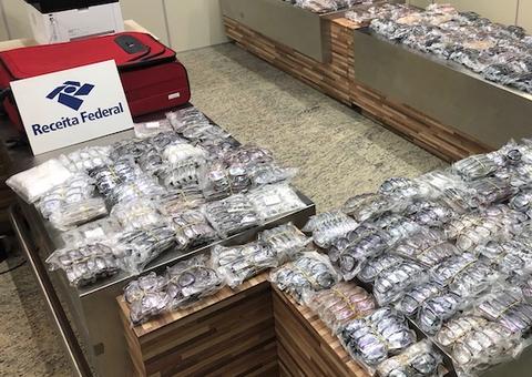 Alfândega flagra contrabando em voo vindo de São Paulo