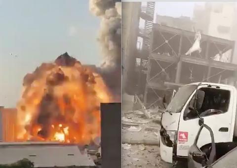 Cenário apocalíptico: Explosão em Beirute causou destruição a quilômetros de distância 
