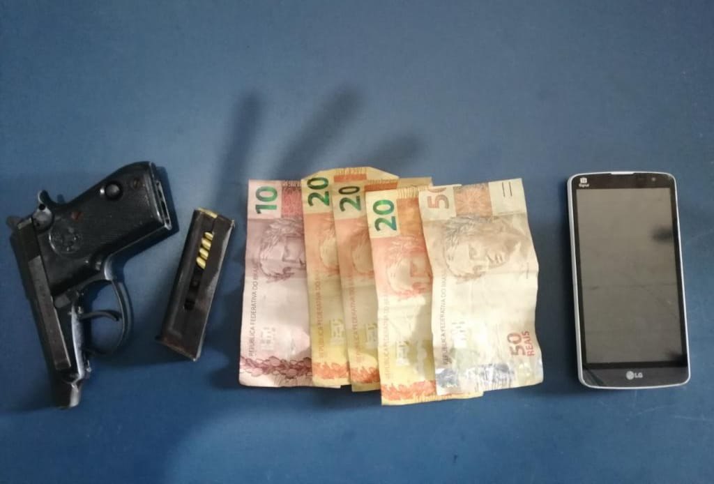 Mototaxista é preso portando arma de fogo no Amazonas 